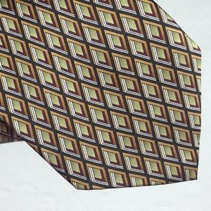 Stonehenge - Diamond Print Silk Neck Tie